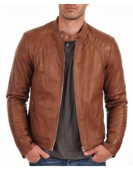 HugMe.fashion Men Genuine Leather Motorcycle Biker Jacket JK124