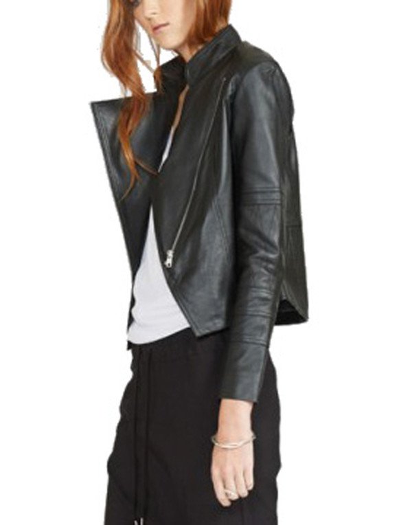 HugMe.fashion Ladies Genuine Leather Jacket For Biker Girl LJK03