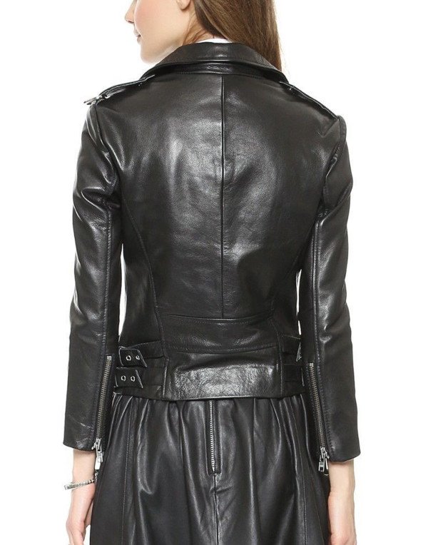 HugMe.fashion Real Women Bomber Genuine Leather Jacket LJK6