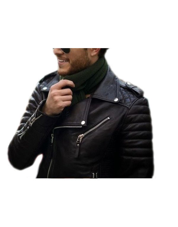 HugMe.fashion Genuine Leather Jacket For Men, Black Leather JK11