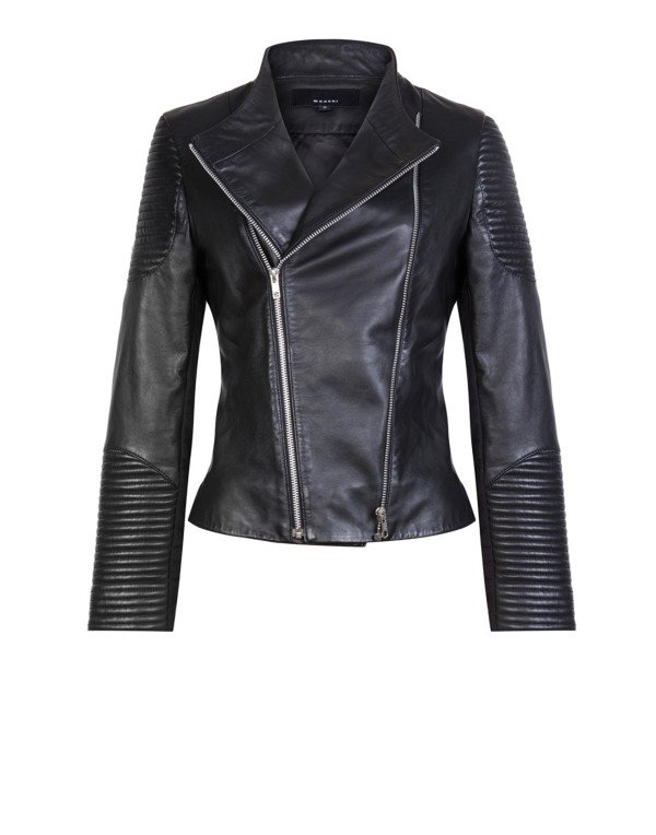 HugMe.fashion New Women's Scooter Genuine Leather Jacket in black LJK2