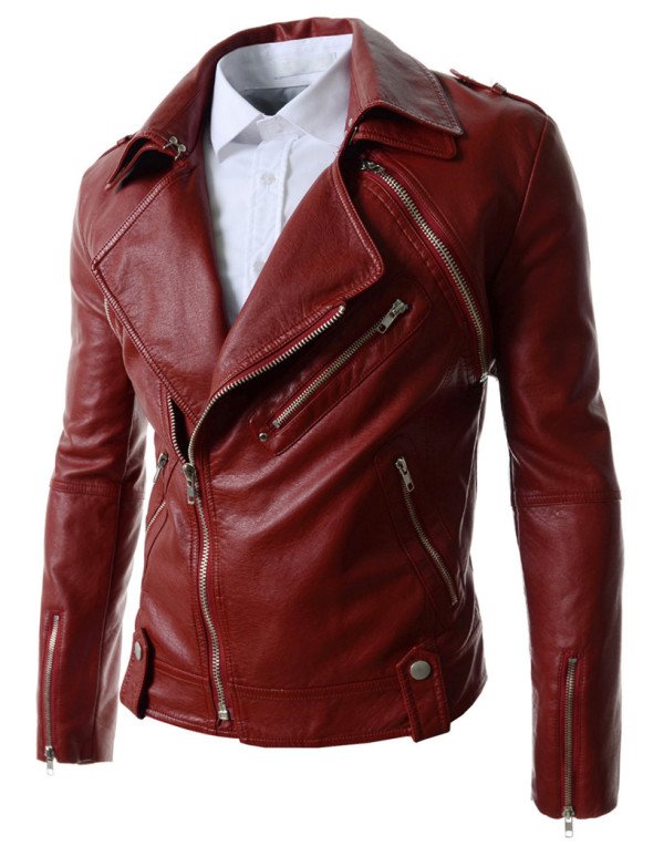 HugMe.fashion Genuine Leather Jacket with Detachable Sleeves for Men  JK111