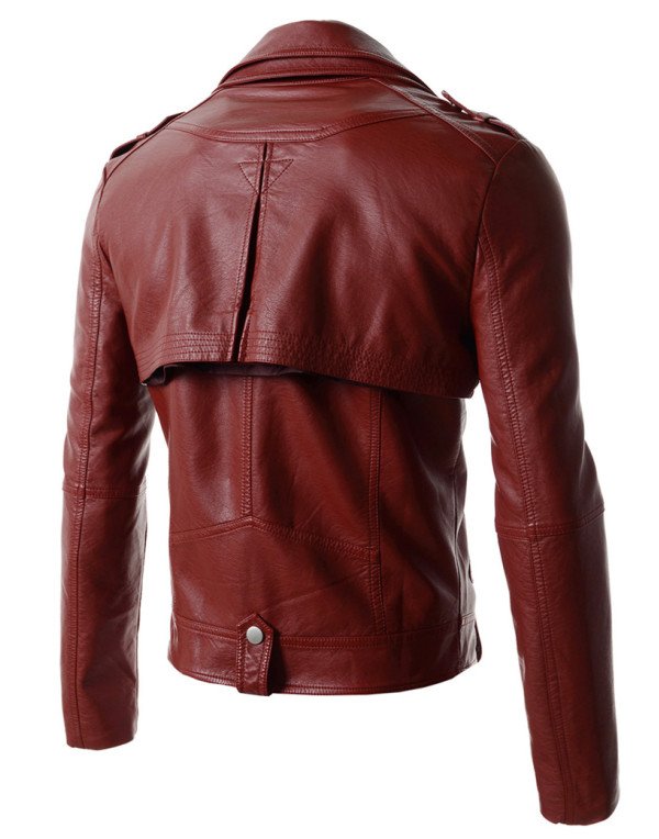 HugMe.fashion Genuine Leather Jacket with Detachable Sleeves for Men  JK111