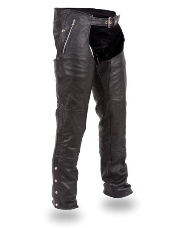 Unisex Double Deep Pocket Sheep Leather Chaps PT16