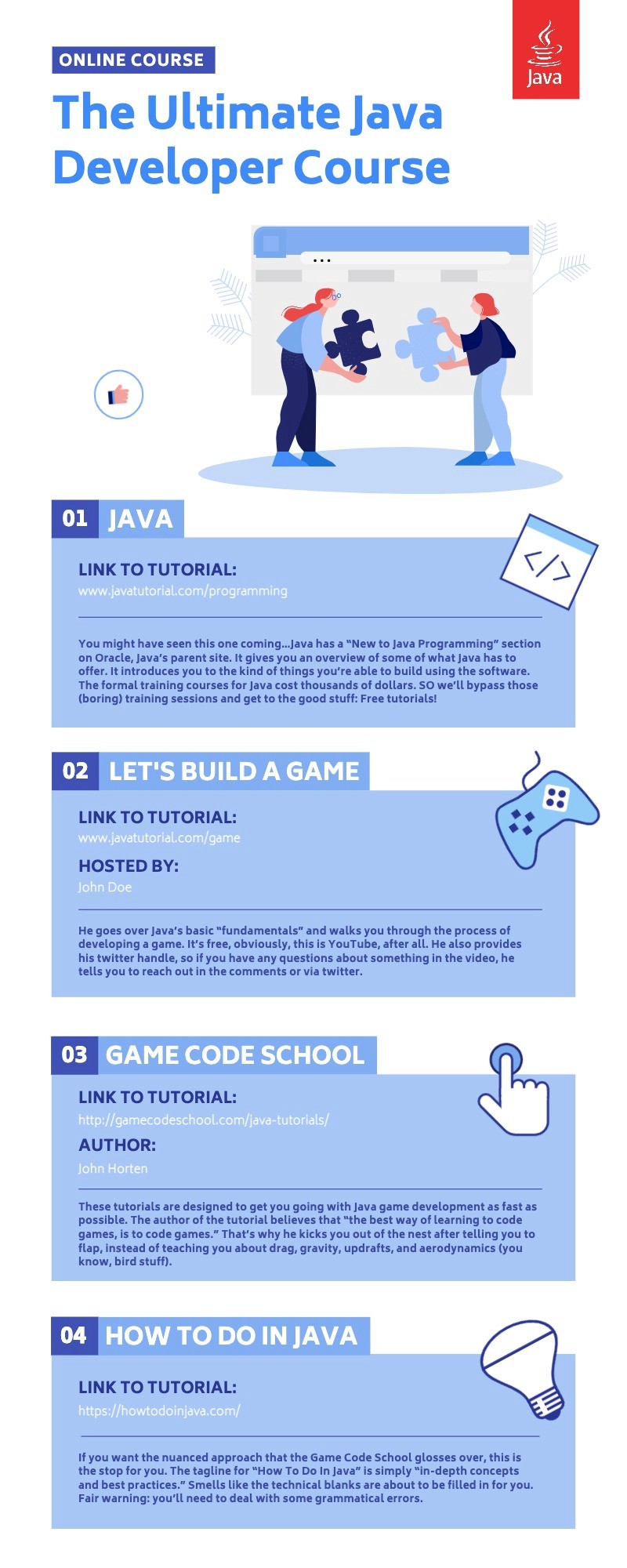 Java Course Infographic