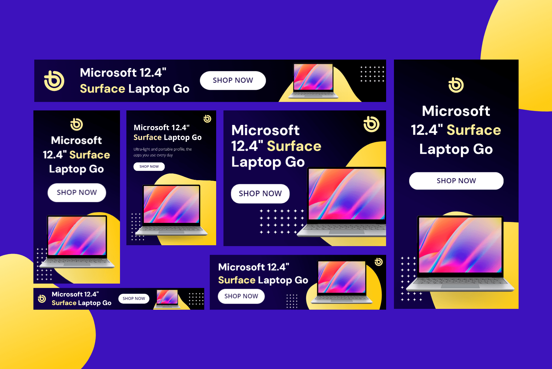 Glorify template: e-commerce marketing designs