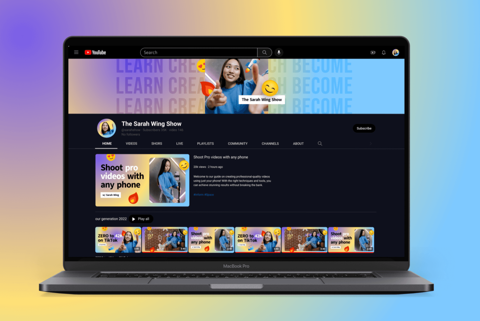 Youfluencer YouTube Template Pack