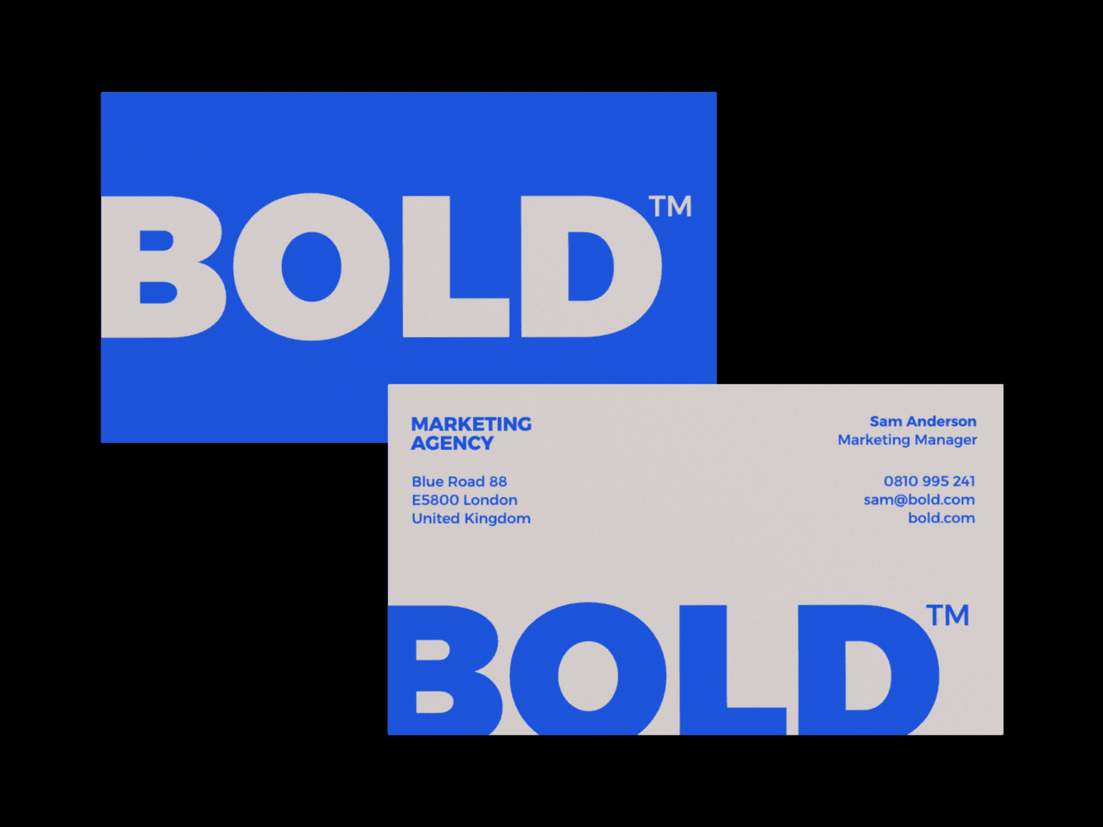 bold business card template
