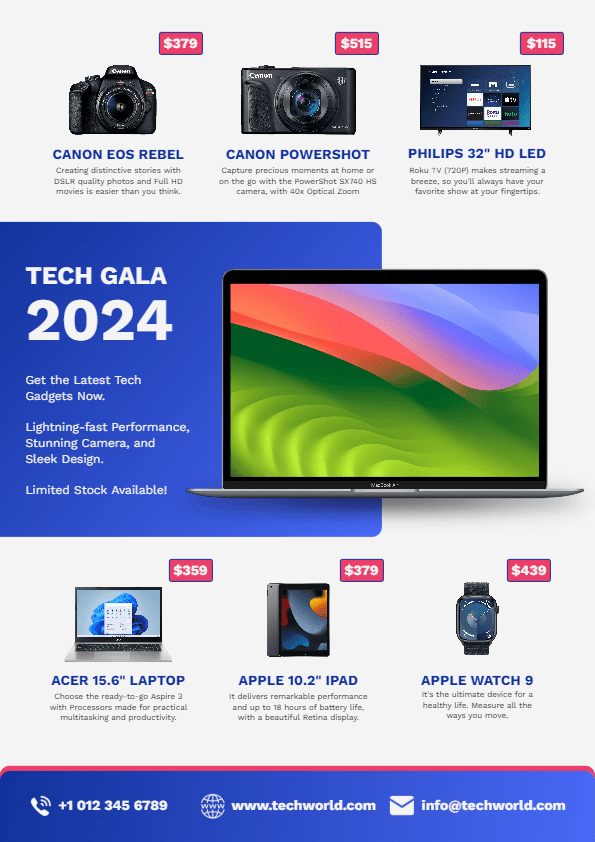 Tech Gala Flyer