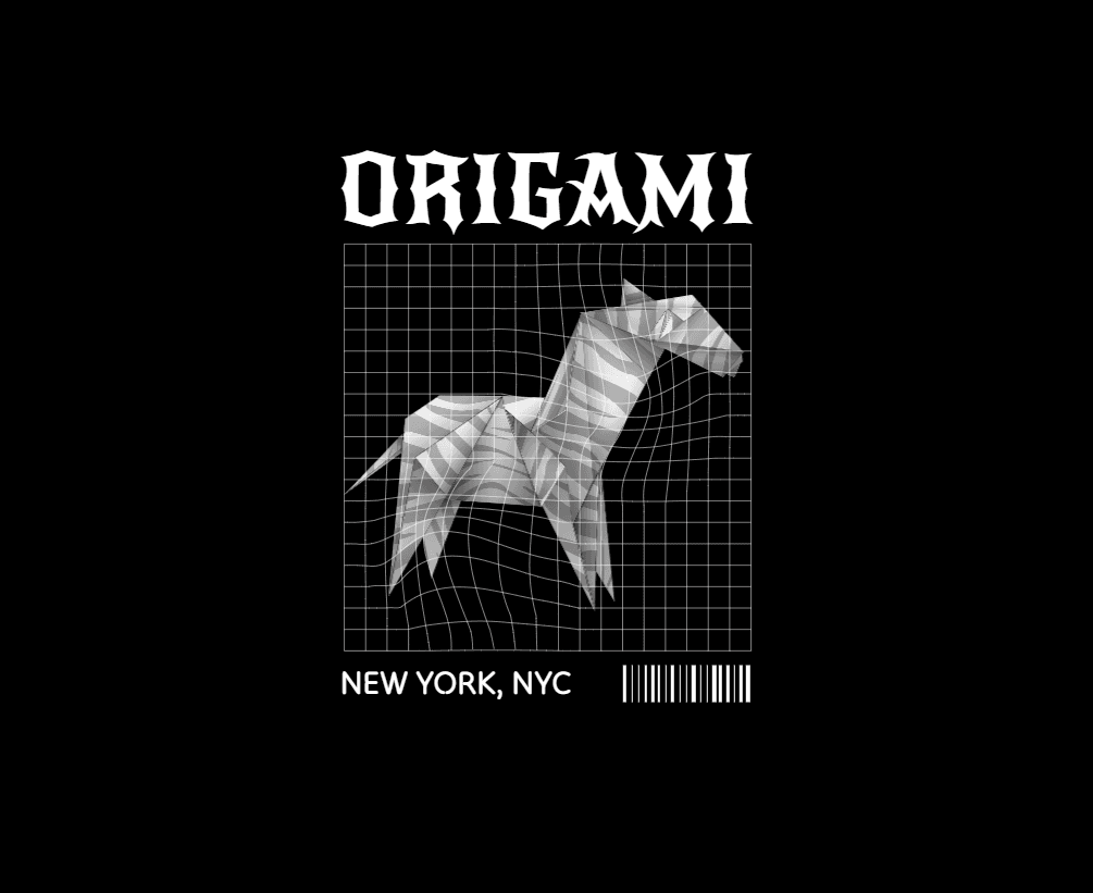 Origami Horse Hoodie