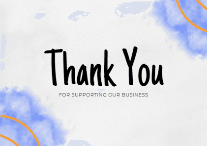 Thankyou card Watercolor Greeting Card